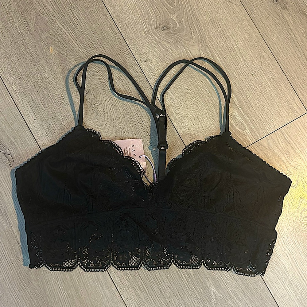 Savage X Fenty Black Lace Bralette